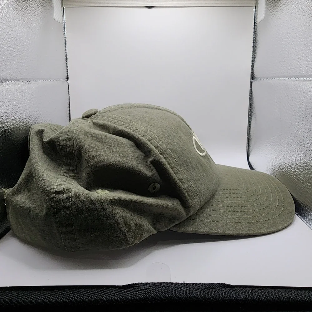 Howler Brothers Ripstop Cotton Strapback Hat Olive‎ Green Embroidered Logo Cap